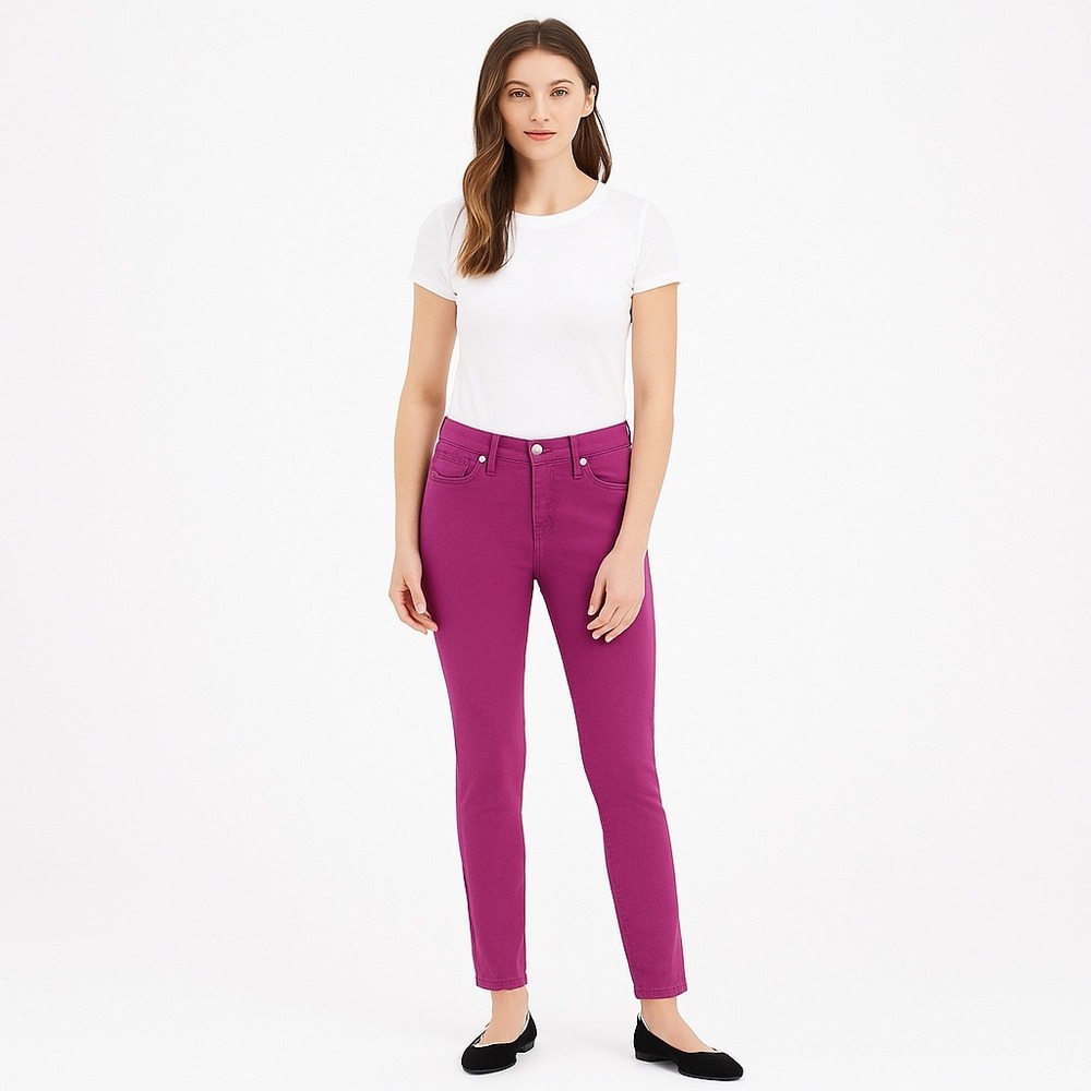 Mossimo Premium Denim Curvy Skinny Jeans Size‎ 10 Purple Casual Pants
